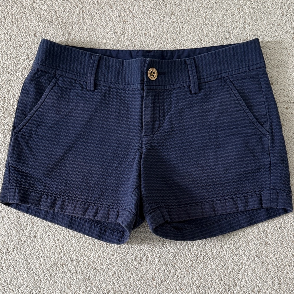 Lilly Pulitzer Textured Navy Shorts
